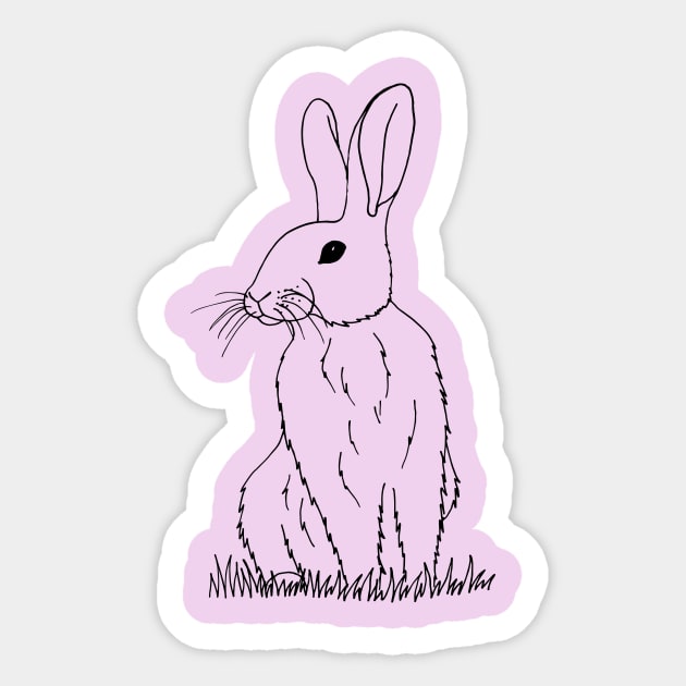 Rabbit Sticker by senkova